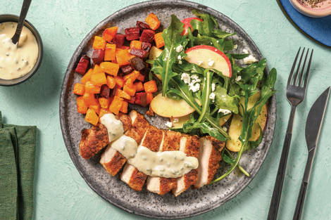 Easy Herbed Pork & Roasted Pumpkin