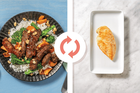 Honey-Soy Chicken & Garlic Rice