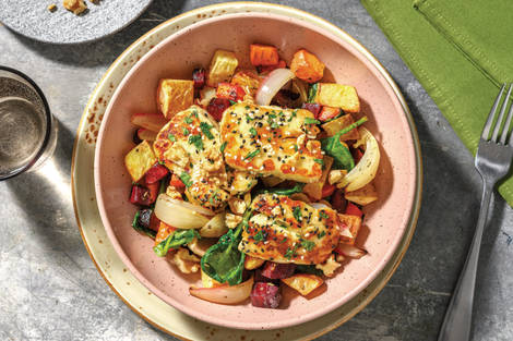 Honey, Sesame & Parsley Haloumi