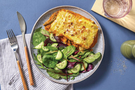 Indian-Spiced Mushroom & Veggie Pie