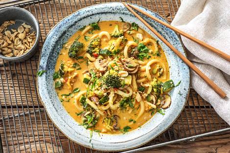 Indonesische curry-noedelsoep