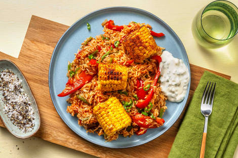 Jambalaya! Pikante Peperoni-Reispfanne