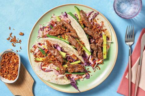 Quick Asian-Style Beef Tacos
