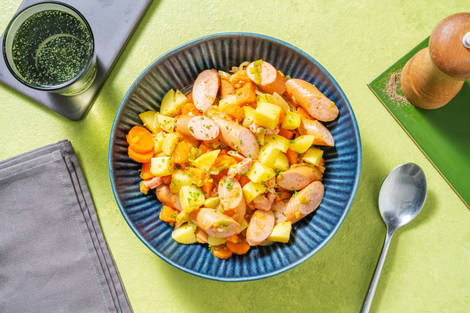 Kartoffeleintopf mit Wiener Würstli