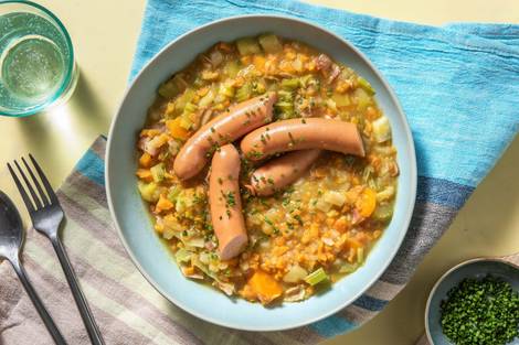 Kartoffeleintopf mit Wiener Würstli