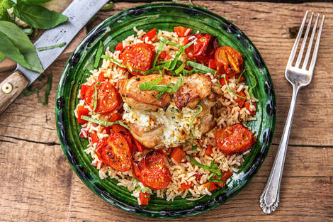 Filet de poulet farci à la ricotta et au basilic