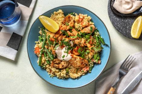 Kipshoarma met frisse tabouleh