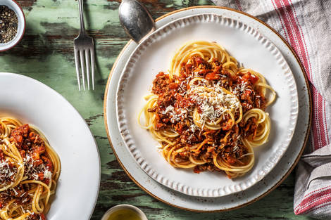 Klassische Pasta Bolognese