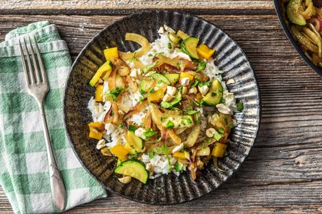 Knackige Gemüsepfanne mit Fenchel,