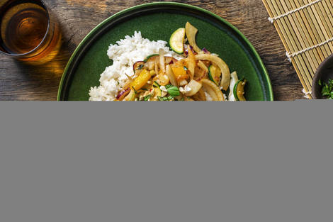 Knackige Gemüsepfanne mit Fenchel