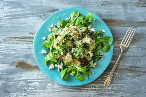 Purée au céleri-rave et à la mâche