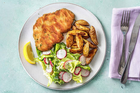 Knuspriges Kräuterschnitzel