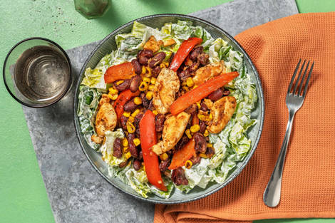 Kunterbunter mexikanischer Pouletsalat