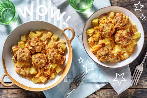 Laugen-Bergkäse-Knödel aus dem Ofen