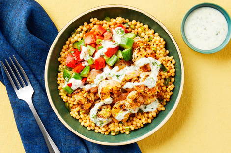 Lemony Shrimp & Couscous Bowls