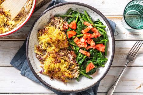 Linsenauflauf mit Kartoffelkruste