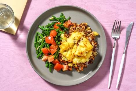 Linsenauflauf mit Kartoffelkruste
