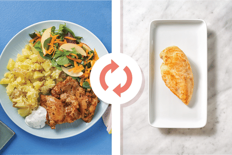 Louisiana Chicken & Lemon Crushed Potatoes