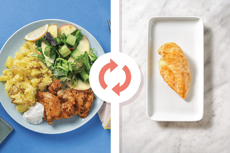 Louisiana Chicken & Lemon Crushed Potatoes