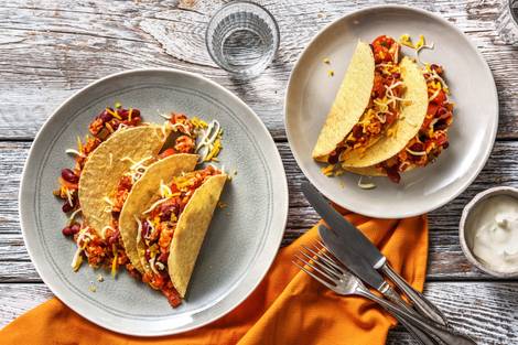 Mexicaanse taco's met kipgehakt