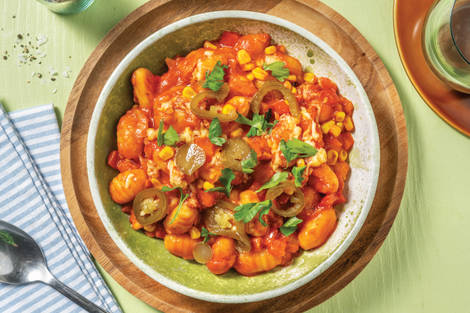 Cheesy Mexican-Spiced Grilled Gnocchi