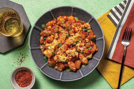 Cheesy Mexican-Spiced Grilled Gnocchi