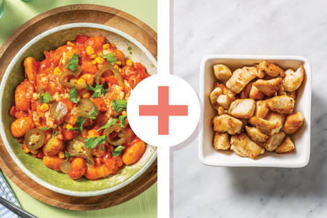 Cheesy Mexican-Spiced Grilled Chicken Gnocchi