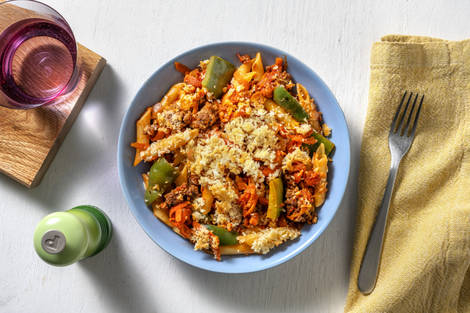 Mexican Style Beef Pasta Bake