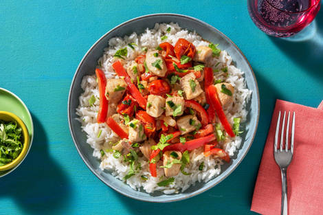 Mijoté de poisson aux saveurs sud- américaines avec des jalapeños