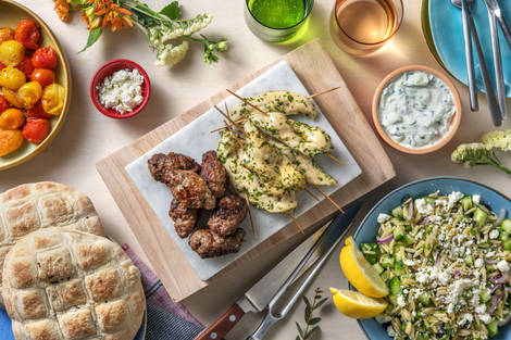 Mixed grill met souvlaki en köfte