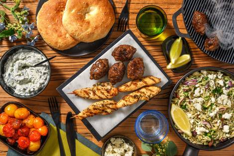 Mixed grill met souvlaki en köfte