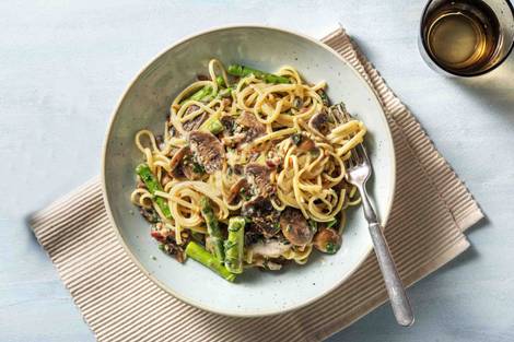 Presto Bacon and Mushroom Spaghetti