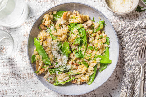 Mushroom & Bacon Risotto