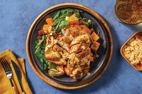 Garlic-Herb Chicken & Roast Veggie Toss