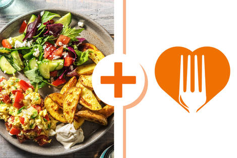 Roerei met tomaat en feta