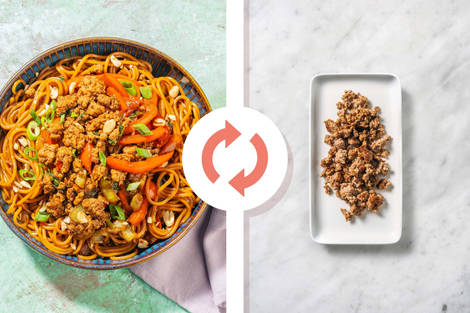 Tahini-Hoisin Turkey Noodles