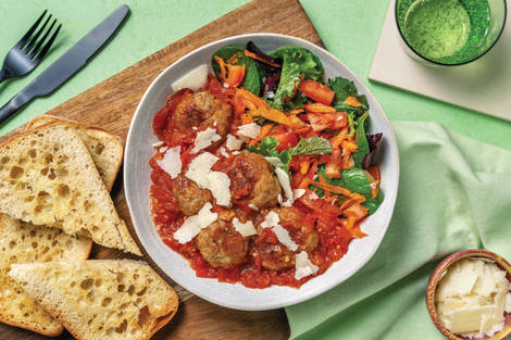 Oven Baked One-Dish Pork Meatballs