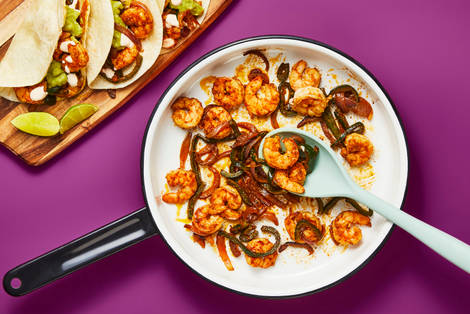 One-Pan Cantina Shrimp Fajitas