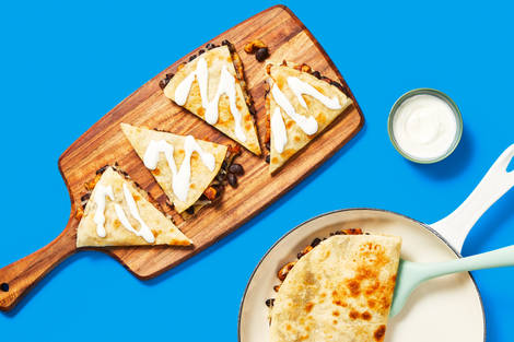 One-Pan Easy Cheesy Chicken Quesadillas