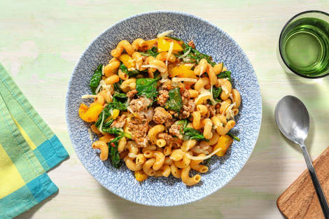 Casserole de bœuf et de cavatappis à la sud-ouest