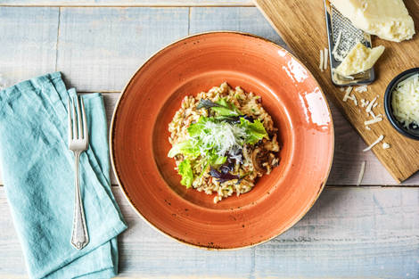 Oven-Baked Bacon Risotto