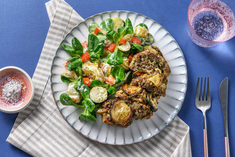 Courgette-gehaktbrood