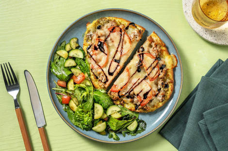 Italian Sausage and Pesto Flatbreads