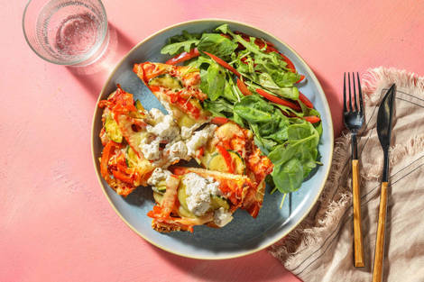 Veggie, Ricotta and Mozza Flatbreads