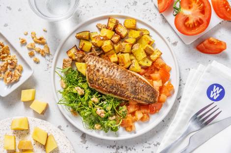 Pan-Seared Sea Bass and Warm Tomato Salsa