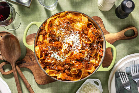 Pappardelle fraîches au mijoté de veau