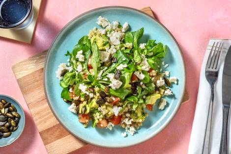 Salade de couscous perlé à l'avocat et à la feta