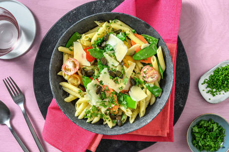 Pasta Primavera mit Frühlingskräutern