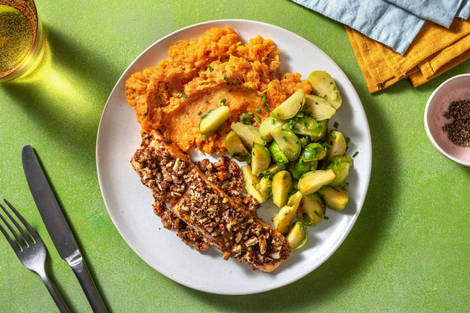 Saumon en croûte de pacanes