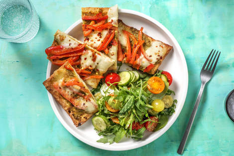 Pesto Mozzarella Flatbread